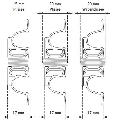 Plissee VS2 FL Fine Line